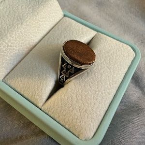 Vintage sterling silver signet ring